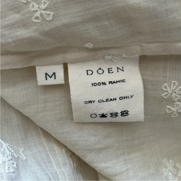 DOEN linen blouse top - Picture 3 of 3